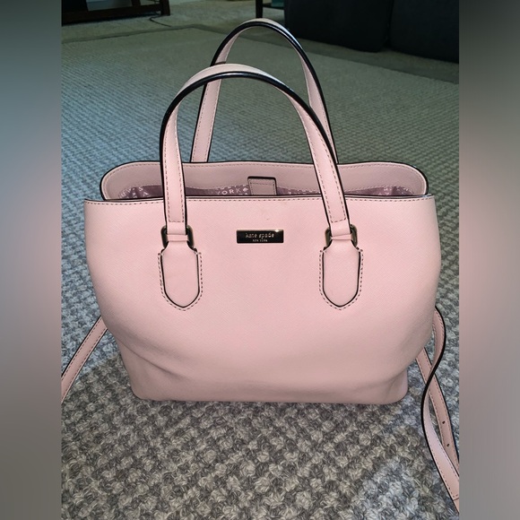 kate spade Handbags - EUC! Kate Spade New York Pink Saffiano Leather Satchel Purse Handbag
